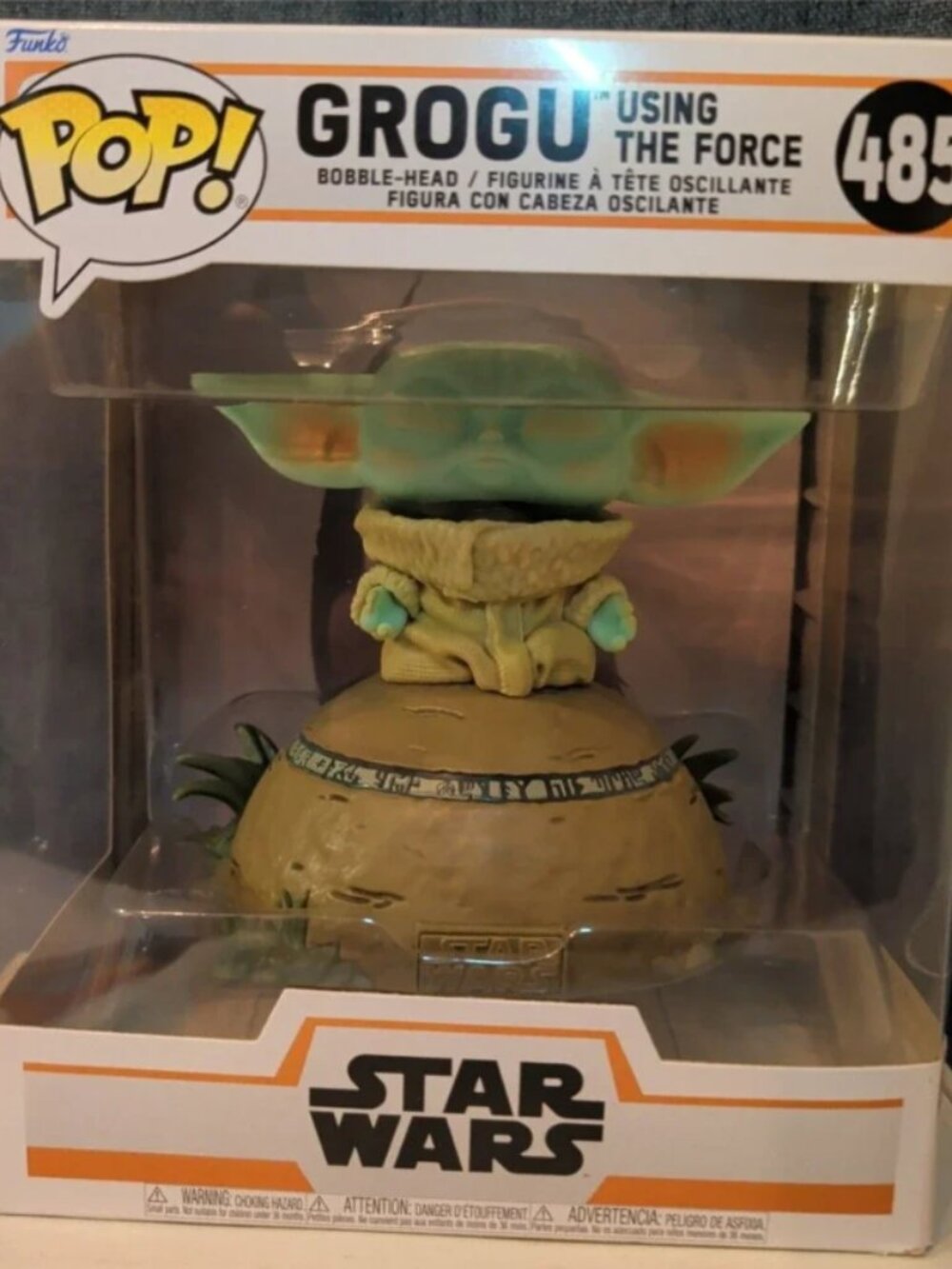 Funko Pop! Star Wars Grogu Using the Force #485 Deluxe SFX Vinyl Figure in Box